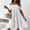 White, variant on Babysbule Womens Summer Dresses, Fashion Women's One Shoul Solid Color Loose Casual Backless Short Sleeve Dress