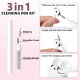 thumbnail image 3 of Comvin Compatible with AirPods Pro 3 Case Cover with Cleaner Kit, Cute Flower Engraved Silicone Protective Case for Apple Airpods Pro 3rd Generation (2025), 3 of 8