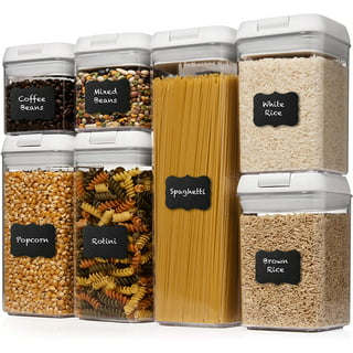  Shazo 6.3L Airtight Food Storage Set (2-Pack), Extra-Large  213Oz Containers for Bulk Foods, Ideal for Pasta, Rice, Flour, & Sugar