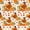 Cartoon Turkey, variant on Thanksgiving Fall Harvest Shower Curtain Set, 72" x 72" Waterproof Polyester Bathroom Curtain with 12 Hooks, Rustic Farmhouse Falling Leaves Vintage Home Decor for Restroom