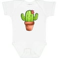 thumbnail image 3 of Inktastic Cute Cactus with Flower Hairpiece Boys or Girls Baby Bodysuit, 3 of 5