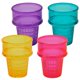 thumbnail image 2 of Alo Creations Juego de 4 platos para helado, patrón de cono de gofre en 4 colores brillantes surtidos de verano, plato para fiesta de helado social (plato para helado con forma de cono de helado), med, 2 of 3