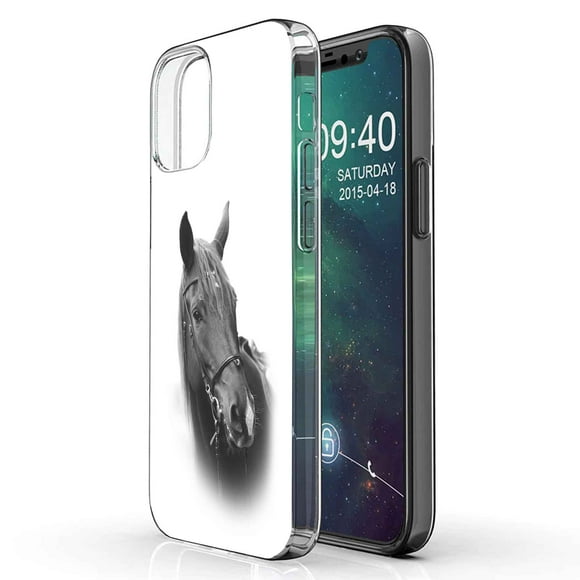 TalkingCase Slim Phone Case Compatible for Apple iPhone 12, 12 Pro, Animal Horse Mane Print, Lightweight,Flexible,Soft, USA