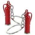 thumbnail image 4 of 2 Pcs Fire Extinguisher Firemen Badge Keychains Firefighter Gift, 4 of 8