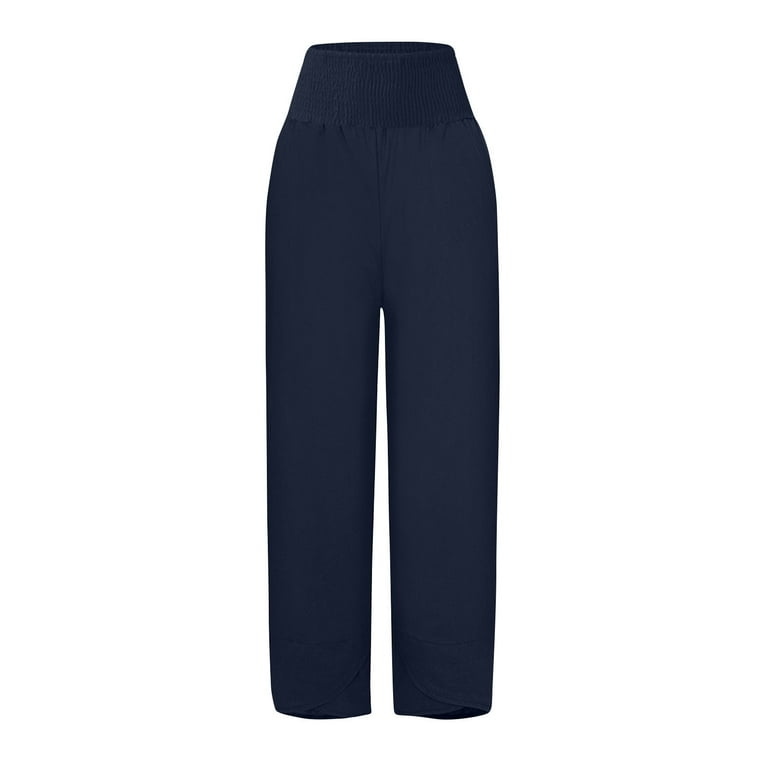 大特価 チラシ Zkozptok Women Wide Elastic Casual Summer Pants Waisted High WorkUtility&SafetyClothing