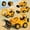 B, variant on Boovnll Toy Trucks - Excavator Road Roller Cars Toys Kids Construction Sandbox Vehicles Playset Ages 1-6 Toy Cars for Children Educational Learning Toy, Gifts for Boys Girls, Toys, Cars