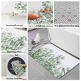 thumbnail image 6 of Wildflower Leaf Bath Mat 3 Piece Bathroom Rug Set, Green Floral Botanical White Watercolor Non Slip Bath Rug Contour Mat and Toilet Lid Cover, Absorbent Shower Mats Soft Bath Rugs and Mats Sets, 6 of 8