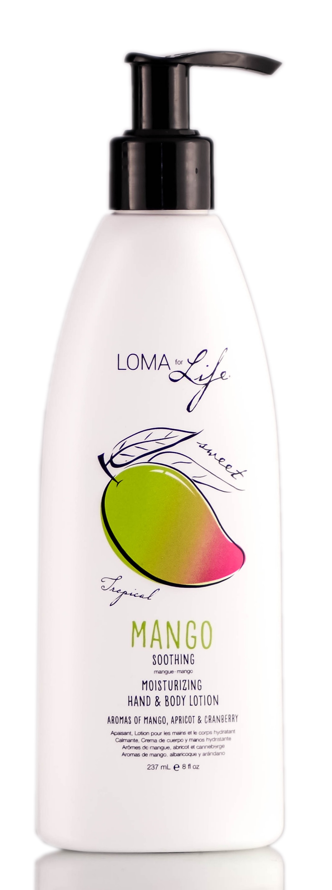 8 oz , Loma For Life Mango Moisturizing Hand & Body Lotion, hair scalp