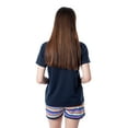 thumbnail image 2 of NASA Womens' Retro Stripes Rocket Sleep Pajama Set Shorts Crewneck, 2 of 6