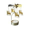 thumbnail image 2 of Hot Spinning Rotary Metal Carousel Tea Light Candle Holder Stand Light  Gift, 2 of 2