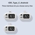 thumbnail image 3 of Termómetro inteligente USB Termómetro inteligente USB Mini termómetro portátil para teléfono celular Tipo sin contacto USB infrarrojo, 3 of 8