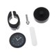 thumbnail image 5 of Reloj de montaje en el manillar de la motocicleta, reloj de reloj, reloj de tablero de tablero de scooter universal ajustable negro, 5 of 8