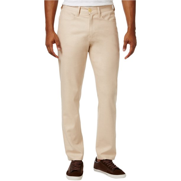 Jeans de Pierna Recta Sean John para Hombre Beige 38W x 31L
