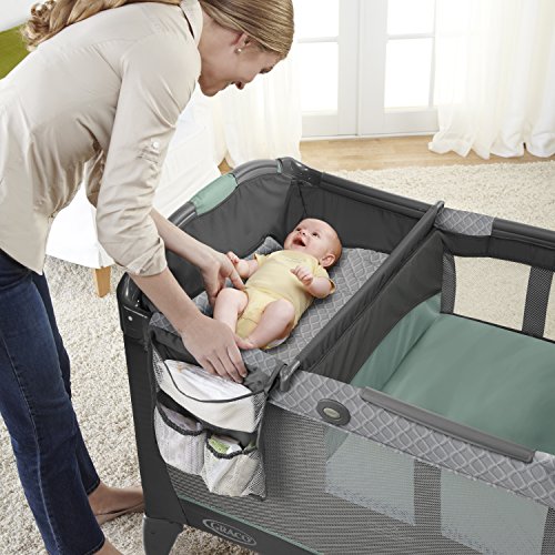 Graco Pack 'n Play Change 'n Carry Playard , Includes Portable Changing Pad, Manor