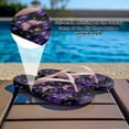 thumbnail image 4 of POLERO Purple Butterfly Floral Flip Flops for Women Non-Slip Rubber Sole Comfortable Thong Sandals, 4 of 7