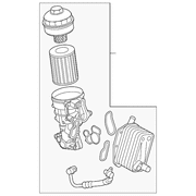 Genuine OE Volvo Engine Oil Filter Housing - 31359138