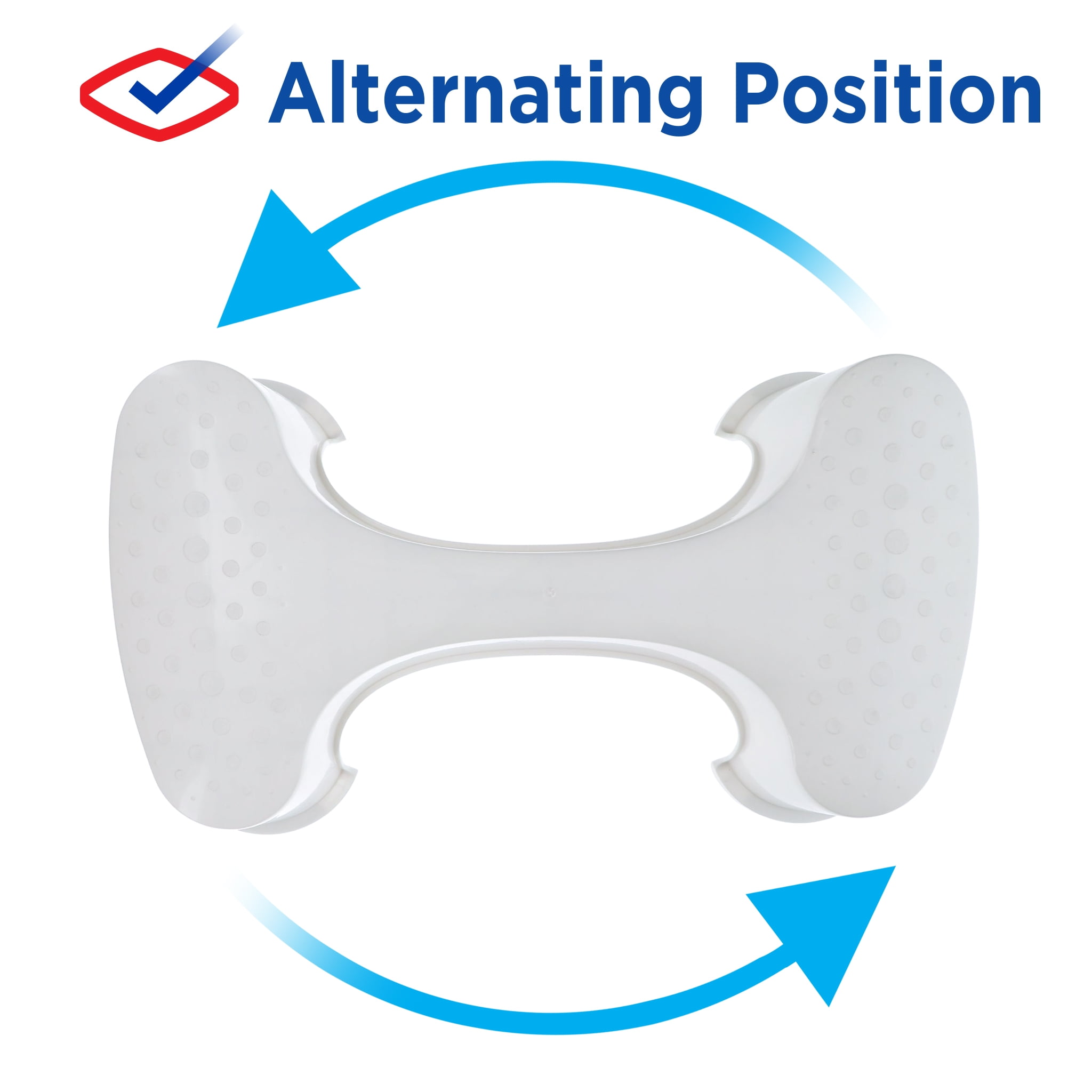 Clorox Antimicrobial Reversible Toilet Stool with Elevated Support, White, 250 lb Limit