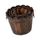 thumbnail image 2 of Juego de 4 macetas de madera para plantas, ideales para patio, oficina, interiores y exteriores. Boca ondulada, 2 of 8