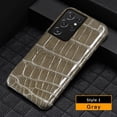 thumbnail image 1 of Funda de cuero de cocodrilo 100% Natural para teléfono Samsung Galaxy S23 S21 S22 Ultra S20 FE S10 S21 Plus Note 20 A71 A51 A52 A53 A54 qym unisex, 1 of 2