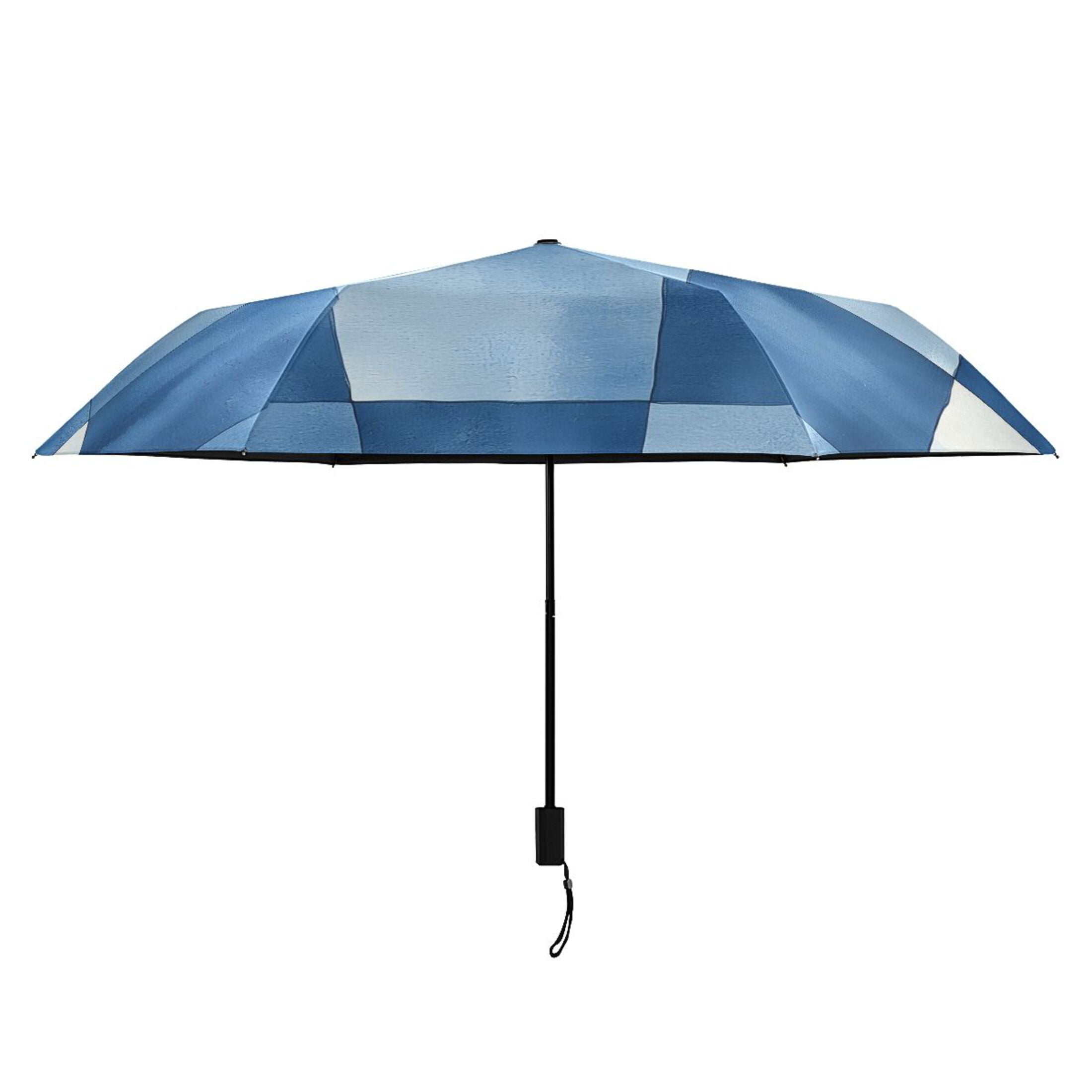 ALAZA Checkered Grid-z1 UPF 50+ Compact Folding Umbrella for Rain Travel Umbrella Packable