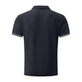 thumbnail image 4 of Breeze Shirts for Men Beer Belly Ultra Comfortable Quick Dry Short Sleeve Casual Collared Stretchy Shirts for Office or Casual Dark Gray XL, 4 of 5