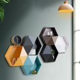 thumbnail image 4 of Joernso Wall Flowerpot DIY Decorative Creative Wall Hanging Flower Geometric Hexagon Pot Garden Basket for Home, 4 of 7