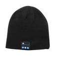 thumbnail image 3 of Bluetooth 5.0 Beanie Wireless Music Listening Handsfree Headphone Hat Winter Warm Knitted Cap, Black, 3 of 10