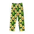 thumbnail image 6 of Goofa Avocado Pattern Printed Soft Pajama Pants for Men, Wide Leg Comfy Casual Lounge Yoga Pants-Small, 6 of 9