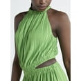 thumbnail image 3 of Scoop Women’s Plisse Halter Maxi Dress with Cutouts, Sizes XS-XXL, 3 of 4