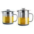 thumbnail image 5 of Matsuzay Tanque de aceite de cocina de gran capacidad con filtro de acero inoxidable Lata de aceite con tapa para contenedor de cocina Cocina y Comedor 1500ML, 5 of 5