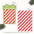 thumbnail image 2 of m&h invites Christmas Cookie Cards - 50 Pack - Mini Cookie Card Backers For Packaging (Striped Present), 2 of 7