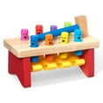 thumbnail image 2 of Melissa & Doug Deluxe Pounding Bench Wooden Toy With Mallet, 2 of 2
