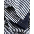 thumbnail image 5 of Low Rise Striped Pants for Women Pull on Drawstring Boho Wide Leg Jeans Trendy 2025 Navy Blue S, 5 of 9