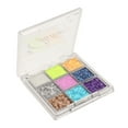 thumbnail image 3 of Glitter Eyeshadow Palette, 9 Colors Lasting Effect Lovely Glitter Eyeshadow  For Festivals, 3 of 8