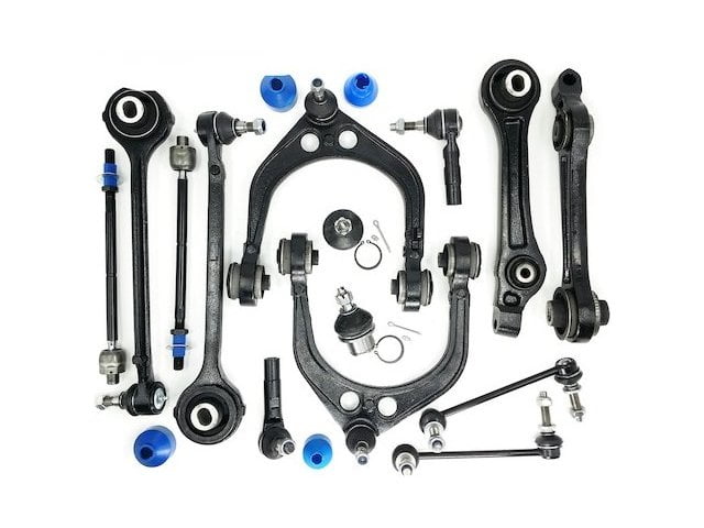 14 Pc Suspension Kit of lower Ball Joints Front Sway Bar Links Tie Rod Ends Control Arms for 300 Charger Challenger Magnum Chrysler Dodge