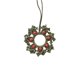 thumbnail image 2 of Adorno de copo de nieve navideño Hilos de algodón tejidos a mano | Colgante multicolor festivo | Colgado de árbol de Navidad | Decoración invernal intrincada | 1 Pack | 4,33 pulgadas de decoración, 2 of 6