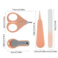 thumbnail image 2 of Kit De Uñas Para Bebés 4 En 1 Juego De Cuidado De Uñas Para Bebés Kit De Manicura Portátil Ergonómico Para Bebés Con Cortaúñas Para Bebés Tijeras Pinzas Para Limas De Uñas Lindo Kit De Pedicura Muyoka Hogar, 2 of 6