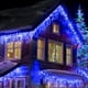 thumbnail image 1 of Cadena de luces Led de carámbano, guirnalda de calle en la casa, 8 modos, luces de Navidad al aire libre, decoración de Navidad de Año Nuevo, 4m, 20m, 1 of 4