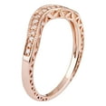 thumbnail image 2 of 10k Rose Gold Curved Vintage Style Diamond Band (1/10 cttw, I-J Color, I2-I3 Clarity), 2 of 5