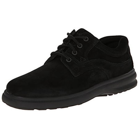 Hush Puppies Men's Glen Oxford, Black Suede, 9.5 XW US