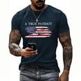 thumbnail image 5 of Bibfish Mens Tshirts Casual USA Flag Print Summer Crewneck Short Sleeve Tee Shirts Patriotic Pride Graphic Pullover Tees Tops For Men, 5 of 5
