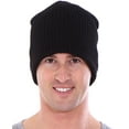 thumbnail image 3 of Simplicity Eco Beanie in Plain Solid Color for the Winter, Fleece Lined, 3 of 3