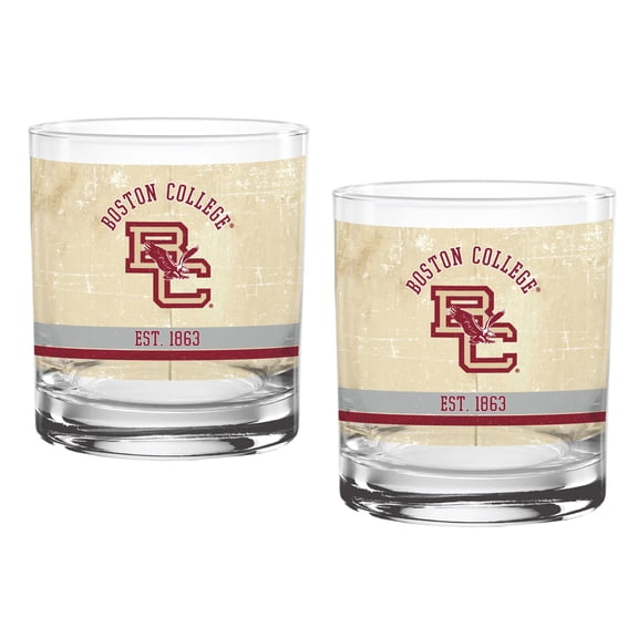 Boston College Eagles Two-Pack 14oz. Tan Vintage Glass Set