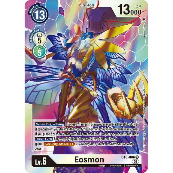Digimon Double Diamond Super Rare Eosmon - BT6-086 BT6-086