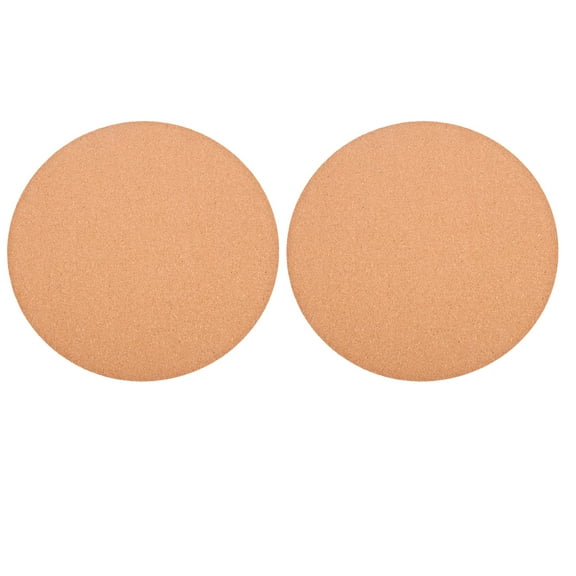 WHAMVOX 2pcs Cork Plant Mats Cork Plant Coaster Cushions Cork Flowerpot Plate Pads