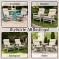 thumbnail image 4 of Lavish Home 45x21.5x3in High Back Outdoor Chair Cushion with Ties (Tan), 4 of 10