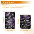 thumbnail image 6 of Yayeee Flameless Candles with Remote Flickering Battery Operated Multi Color Changing, Purple Roses, 6 of 7
