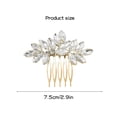 thumbnail image 3 of Rhinestone Hair Comb Bridal Hair Pieces Crystal Brides Headpiece Hair Jewelry Glitter Wedding Hair Accessories for Women and Girls(3-Rose Gold), 3 of 4