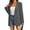 Gray, variant on Long Sleeve Women Solid Color One Button Work Office Lady Blazer Suit