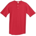 thumbnail image 1 of 580A Maillot de Baseball à Deux Boutons, Rouge - 2X, 1 of 1
